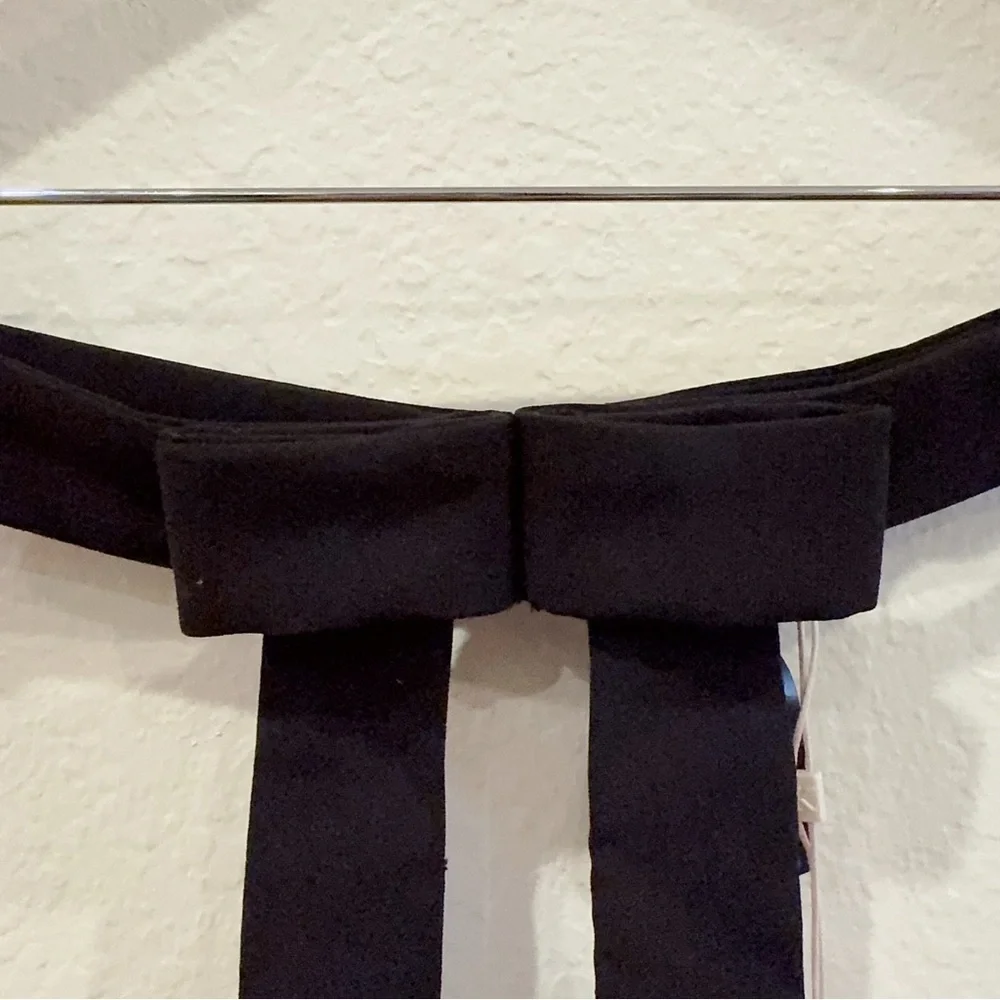 Keepsake the Label Emotion Bow Belt in Black One Size NWT